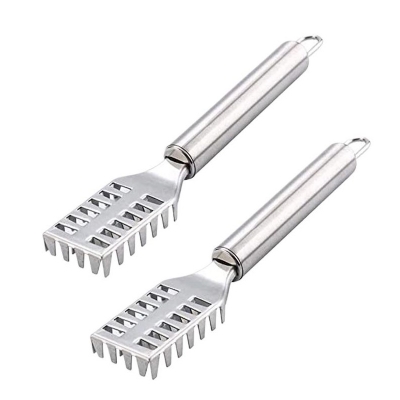 Picture of Fish Scaler Brush StainlessSteel Fish Scaler Remover with Sawtooth Easily Remove Fish Scales-Cleaning Brush Scraper Kitchen Tool
