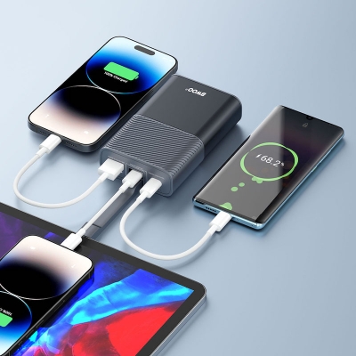 Picture of BWOO BO-P68  10000mAh 30W Fast Charging Power Bank with Built-in Cable