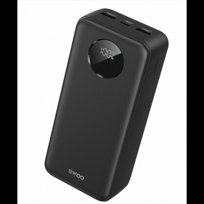 Picture of Bwoo BO-P64W 30000mAh 22.5W Black Power Bank With LCD Screen