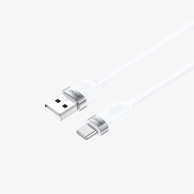Picture of Bwoo BO-X315C USB Male to USB Type-C Male, 1 Meter, White Charging & Data Cable