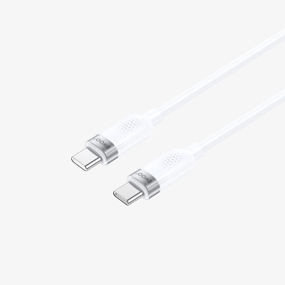 Picture of Bwoo BO-X315C-C USB Type-C Male to Male, 1 Meter, White Charging & Data Cable
