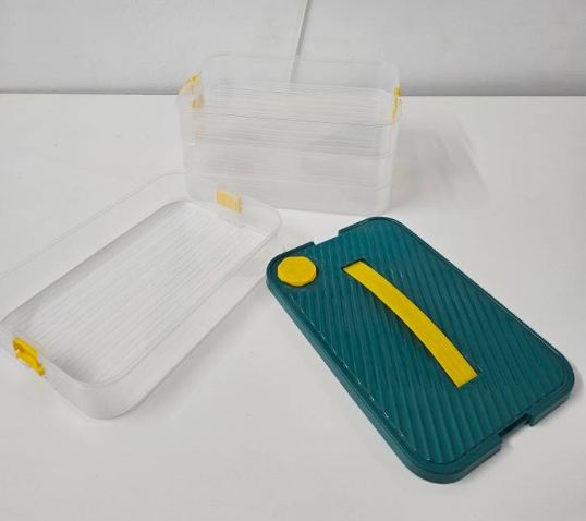 Picture of Dumplings Samosa Storage Box Refrigerator Momos Container Freezing Multi-Layer Frozen Food Grade