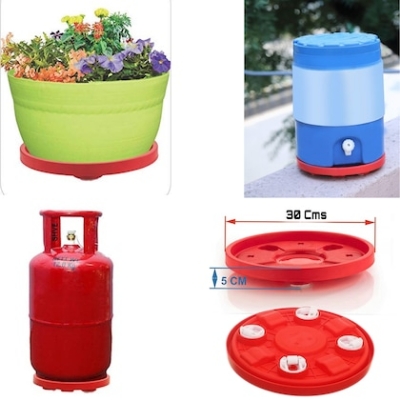 Picture of LPG Cylinder or Water jar or Flower Tub Trolly/ Caring and Easy Moving.