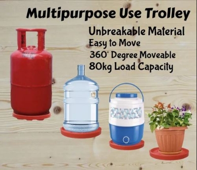 Picture of LPG Cylinder or Water jar or Flower Tub Trolly/ Caring and Easy Moving.