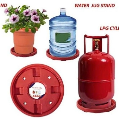 Picture of LPG Cylinder or Water jar or Flower Tub Trolly/ Caring and Easy Moving.