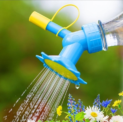 Picture of New Home Garden Flower Plant Water Sprinkler For Flower Waterers Bottle Watering Cans Sprinkler 2 In 1 Plastic Sprinkler Nozzle