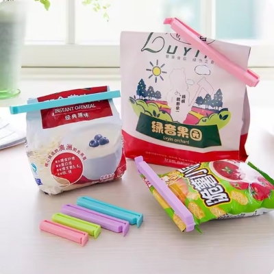 Picture of 12 Pcs Food Snack Package Bag Sealing Clips – Plastic Clips for Kitchen Storage & Organization (Multicolor)