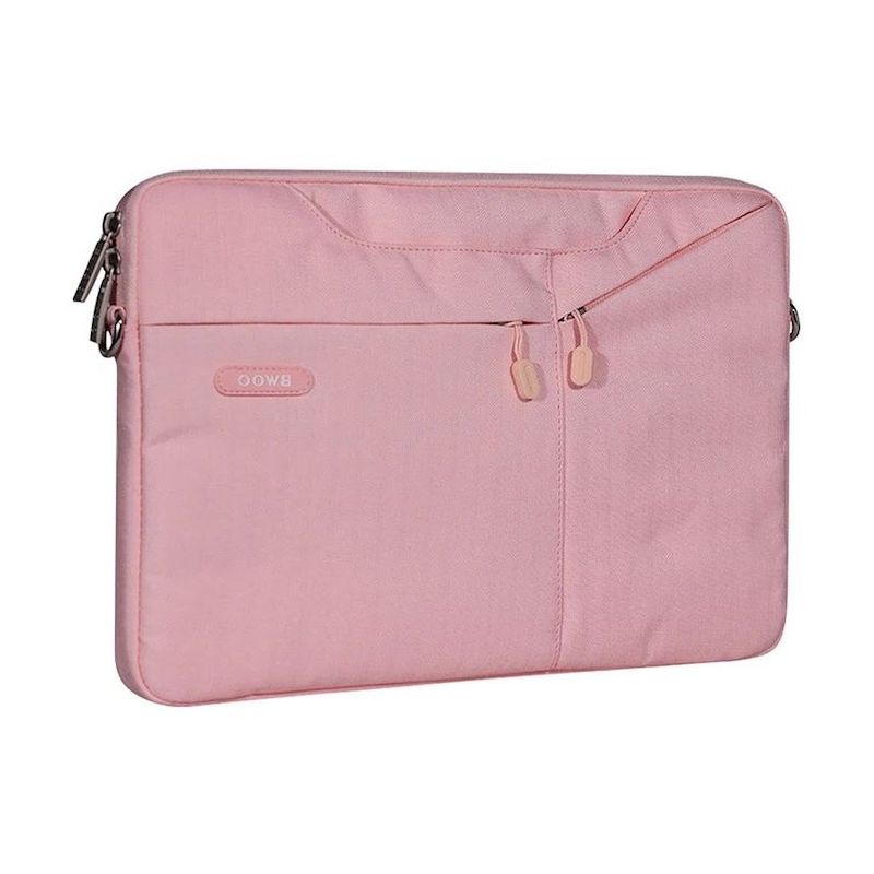 Picture of Bwoo CB13-P 13.3 Inch Pink Laptop Bag with Detachable Shoulder Strap