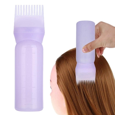 Picture of Multi-functional Hair Dyeing Treatment Oil Cream Shampoo Bottle Oil Coloring Dispensing Applicator Brush Tip Bottle
