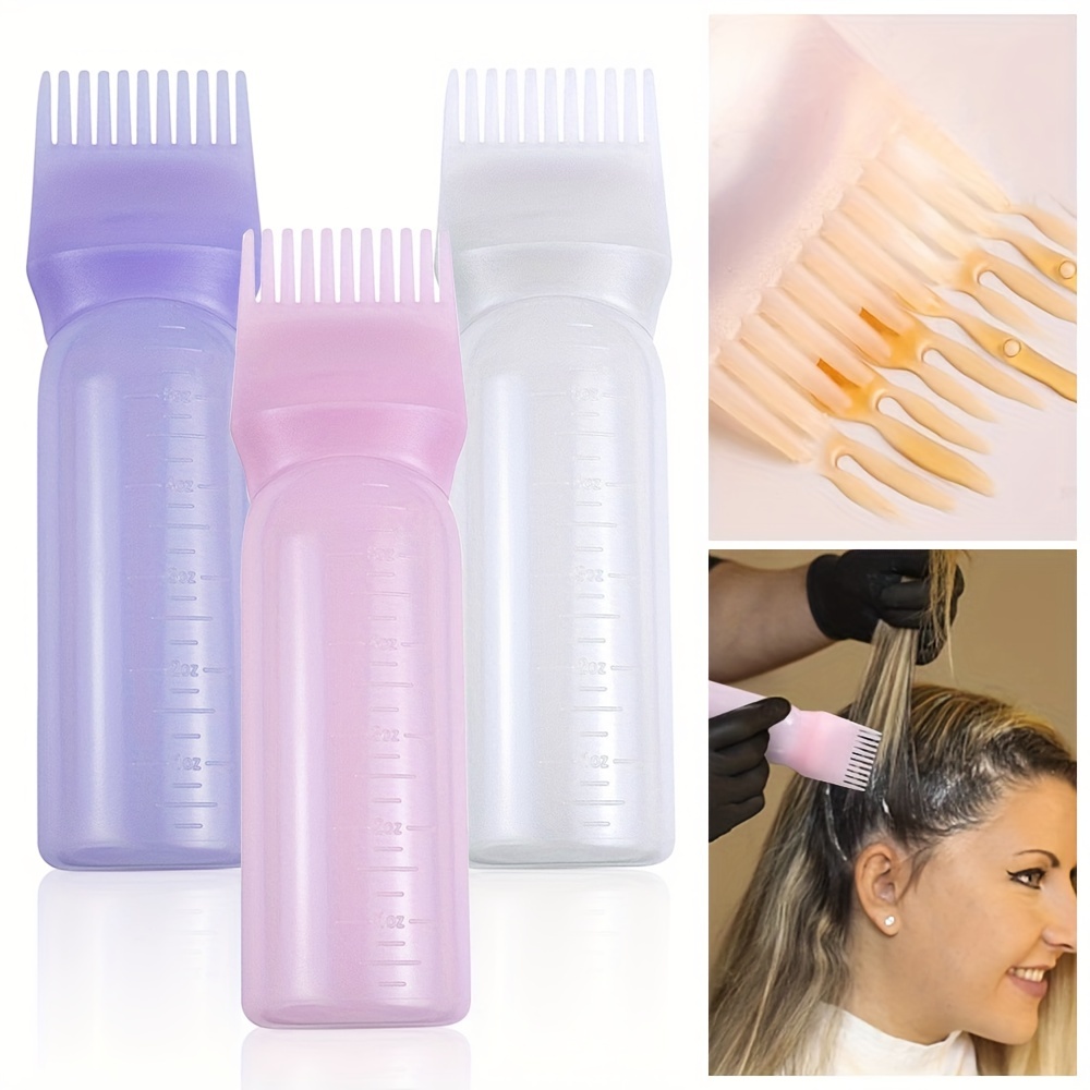 Picture of Multi-functional Hair Dyeing Treatment Oil Cream Shampoo Bottle Oil Coloring Dispensing Applicator Brush Tip Bottle