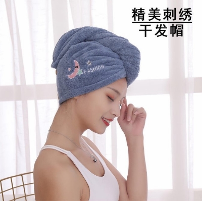 Picture of Women Soft Microfiber Towels Shower Cap Towel Bath Hats for Women Dry Hair Cap Quick Drying Soft for Lady Turban Head Girl Towel