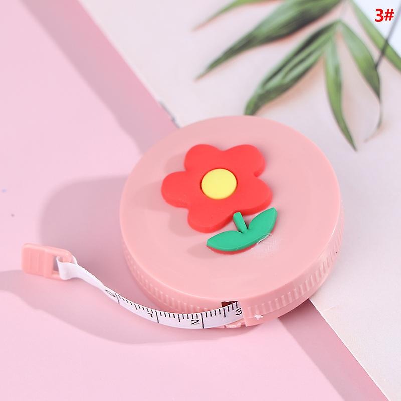 Picture of 180cm Portable Retractable Ruler Tape Cute Animals Fruit Vegetable Pattern Children Height Centimeter Inch Roll Body Measuring-(Multicolor)