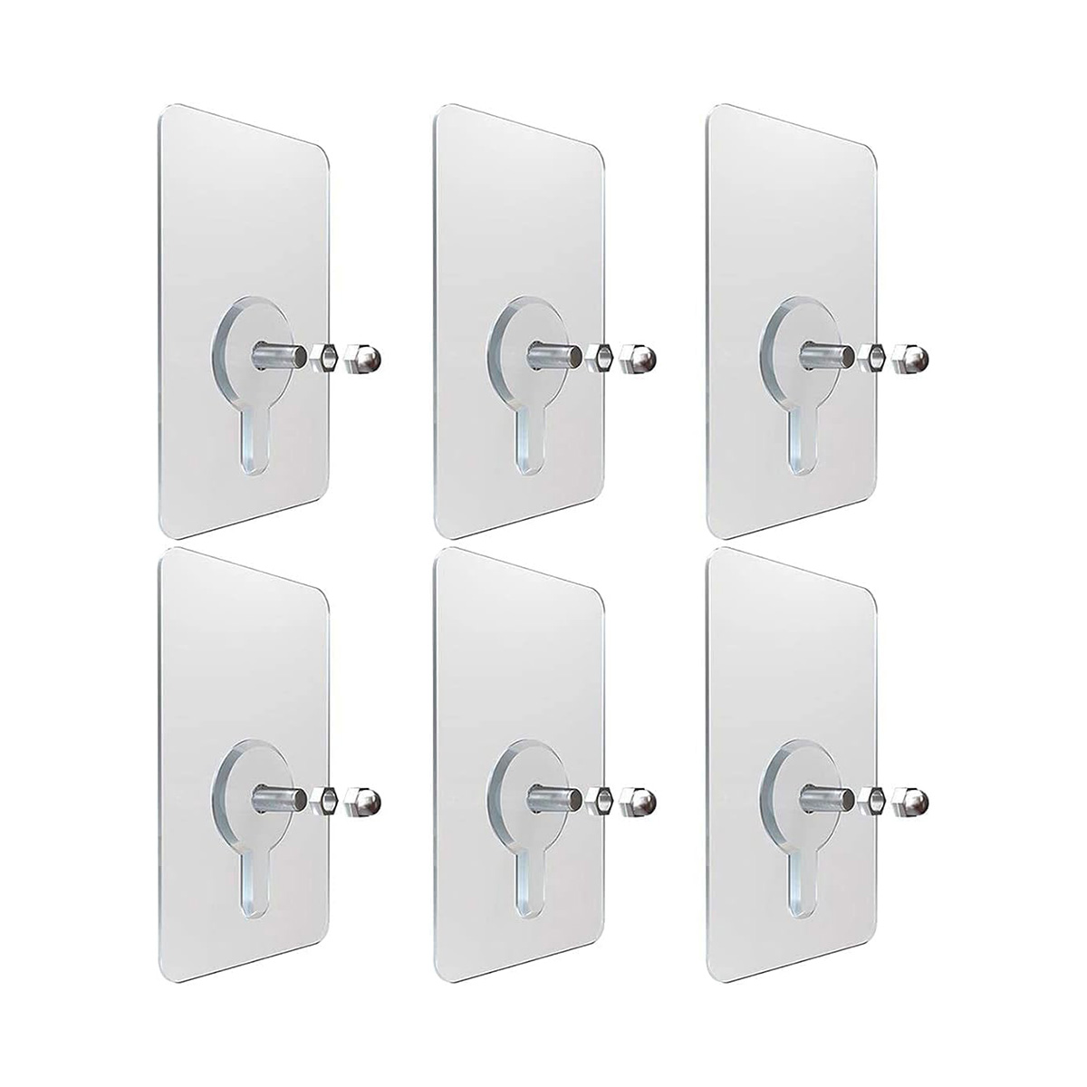 Picture of Hook Non-Marking Screw 10Pcs Punch-Free Wall Stickers Home Seamless Nail With Nut And Nut Cap