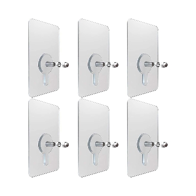 Picture of Hook Non-Marking Screw 10Pcs Punch-Free Wall Stickers Home Seamless Nail With Nut And Nut Cap