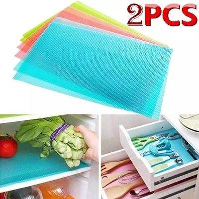 Picture of Washable Waterproof Refrigerator & Drawer Mats|2 Pcs Combo