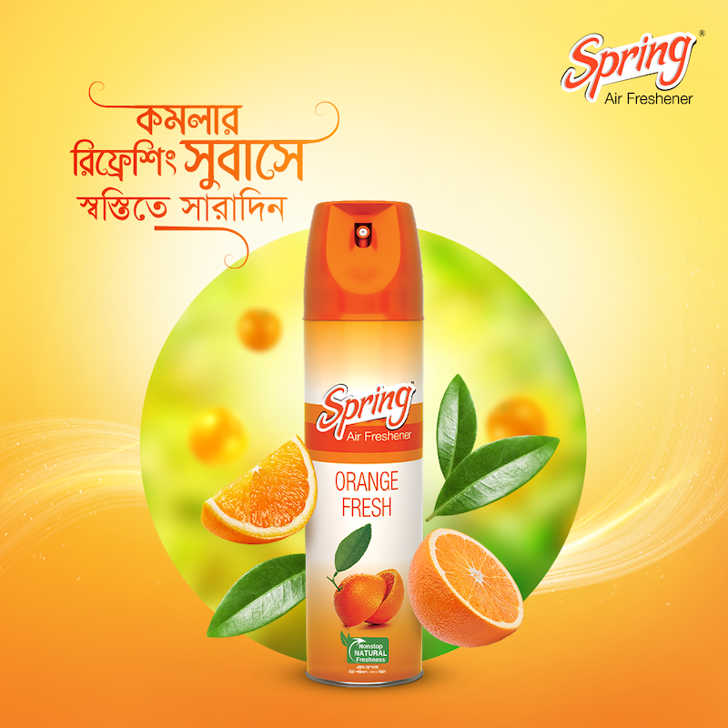 Picture of Spring Air Freshener (Orange Fresh) - 300 ml