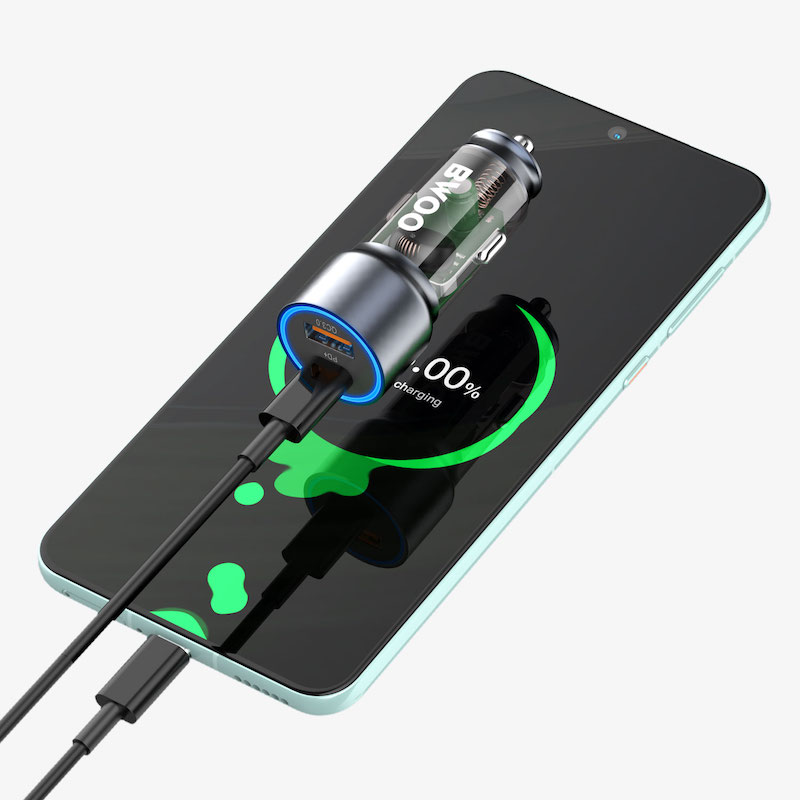 Picture of Bwoo BO-CC95 43W USB & USB-C Black Car Charger