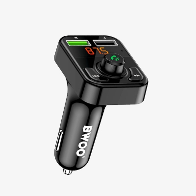 Picture of Bwoo BO-CC102 35W Dual USB Black Car Charger With Bluetooth & FM Transmitter