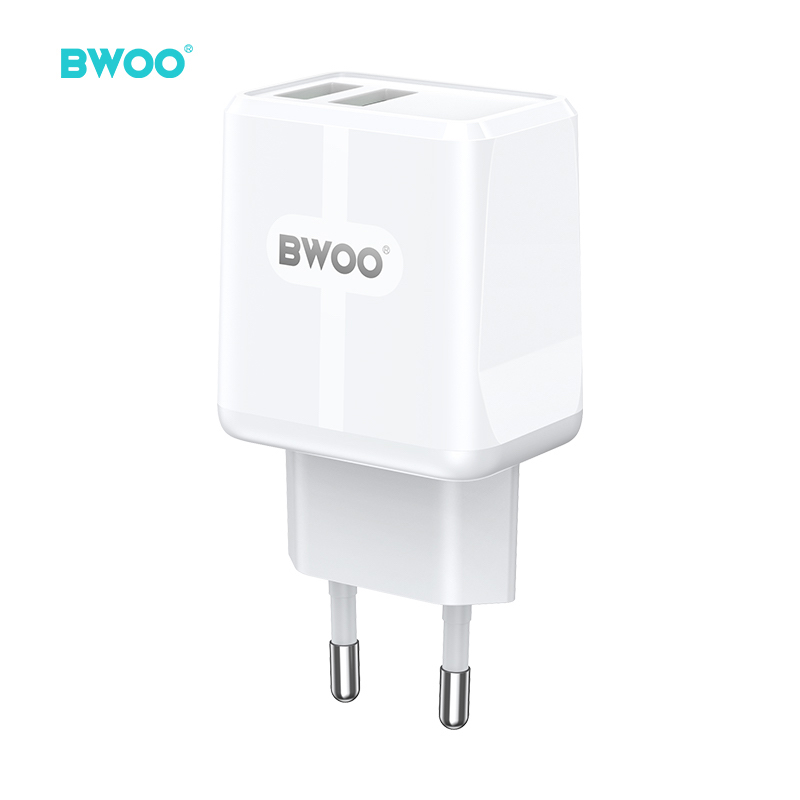 Picture of Bwoo BO-CDA171 3A Dual USB White Charger / Charging Adapter (EU)