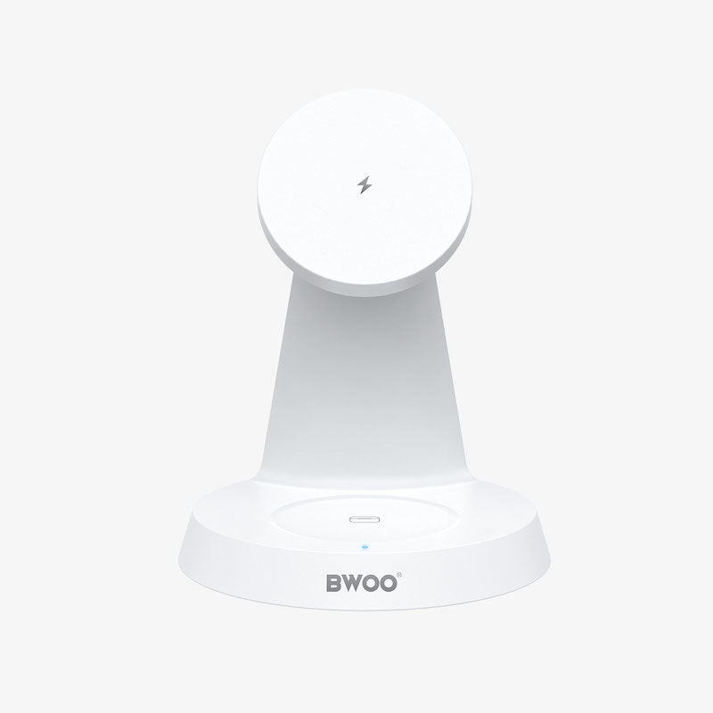 Picture of Bwoo BO-WL23 15W White 3 in 1 Magnetic Wireless Charger
