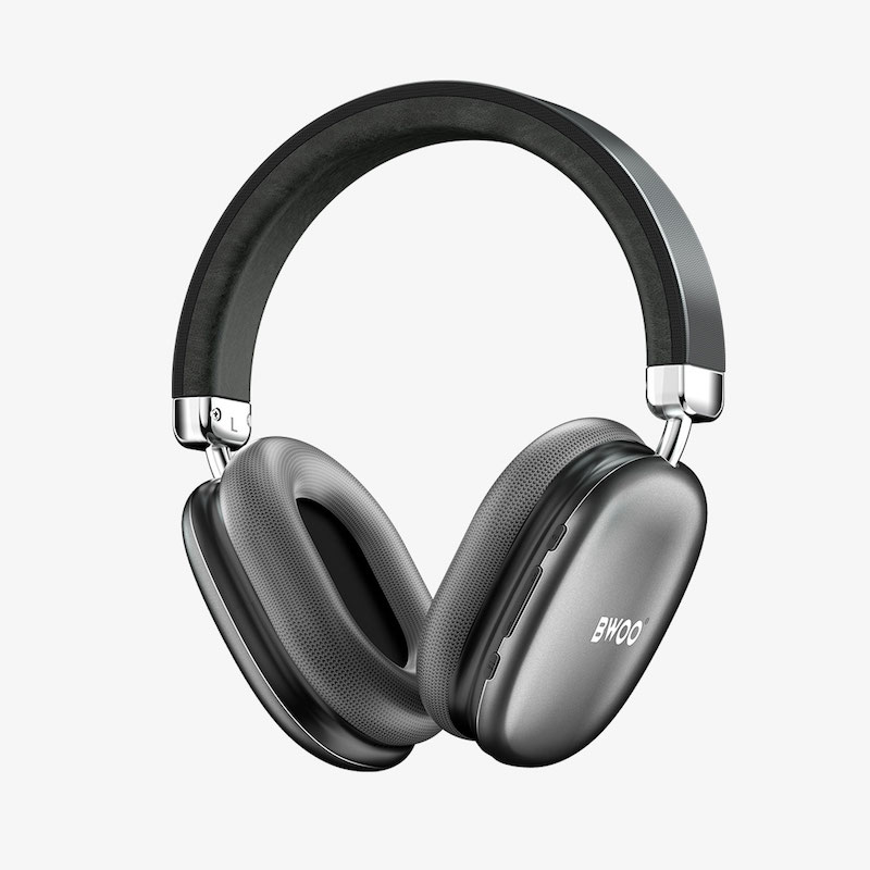 Picture of Bwoo BO-BW585 Over Ear Bluetooth Grey Noise Cancelling Gaming Headphone