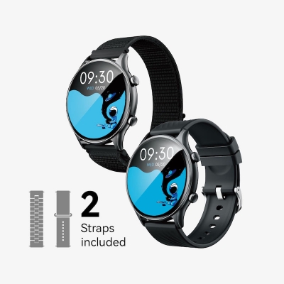 Picture of Bwoo BO-WA03-BK Black Bluetooth Calling Smart Watch