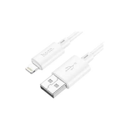 Picture of Hoco X88 USB‑A → Lightning Cable | 1 m Heavy‑Duty PVC | 2.4 A Fast Charge & 480 Mbps Data Sync | 4‑Core 3.5 mm OFC Wire | Durable Connectors | iPhone & iPad Compatible
