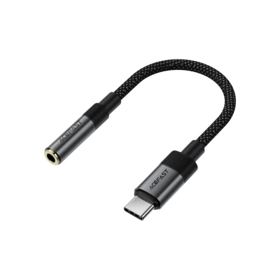 Picture of ACEFAST | J12 USB-C to 3.5mm Audio Converter | Hi-Fi DAC, Plug & Play | 0.15m Nylon-Braided, 6g | Aluminum Alloy + TPE Connectors | For USB-C Phones, Tablets & Laptops (Headphone/ AUX Adapter)