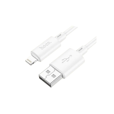 Picture of Hoco X88 USB‑A → Lightning Cable | 1 m Heavy‑Duty PVC | 2.4 A Fast Charge & 480 Mbps Data Sync | 4‑Core 3.5 mm OFC Wire | Durable Connectors | iPhone & iPad Compatible
