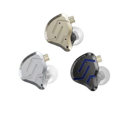 Picture of KZ | ZSN Pro 2 | Hybrid 1BA+1DD Wired In-Ear Monitor (IEM) with Mic | 10mm Dynamic + 30095 BA | Detachable 0.75mm 2-Pin, 3.5mm | Silver-Plated Cable | 26Ω, 108dB, 20–40kHz | Zinc-Alloy Faceplate & Resin Shell.