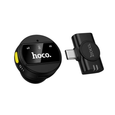 Picture of HOCO | L21 “Charm” Wireless Lavalier Microphone | Type-C or Lightning Receiver | Omnidirectional Electret, ENC Noise Reduction | Clip-On, Plug & Play | For Android & iPhone