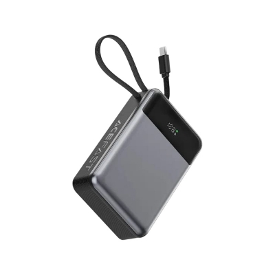 Picture of ACEFAST | M21 PD65W 20000mAh Power Bank with Built-in USB-C Cable | 65W USB-C PD + 22.5W USB-A | PPS/PD3.0/QC4+ | LED Digital Display, Pass-Through, Multi-Protection | 108×68×32.5mm, 345g | For Android, iPhone &