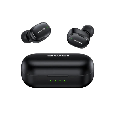 Picture of Awei | T13 Pro TWS Wireless Earbuds | Bluetooth 5.1, 8mm Driver | Up to 8h Playtime (30h with Case) | 50mAh Buds + 300mAh Case | IPX6, Touch Control, USB-C | For Android & iPhone.
