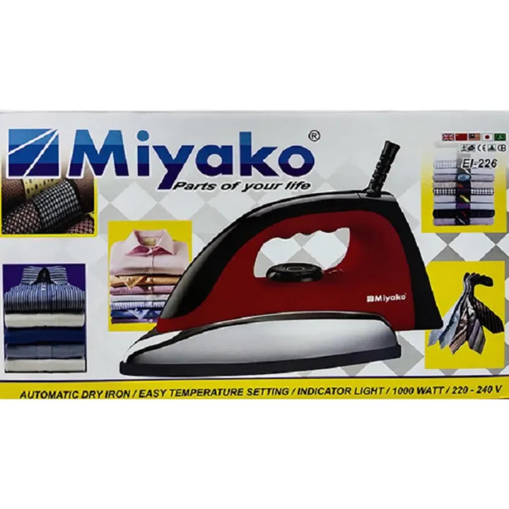 Picture of Miyako_ EL-226 Eligant Design Non Stick Automatic Heavy weight Dry Iron