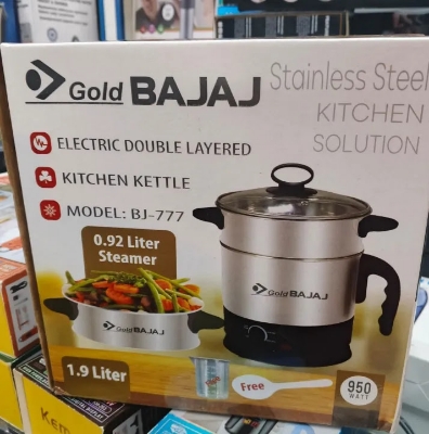 Picture of Gold BAJAJ Stainless Steel Kitchen Solution Electric Double Layered Kitchen Kettle, Model: BJ-777