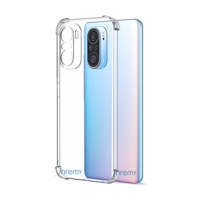 Picture of For Xiaomi Poco F3 Silicone Airbag cover Shockproof Transparent Protective Clear Back Cover TPU Case Cover