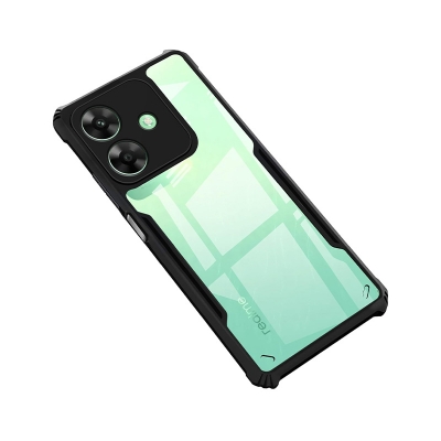 Picture of For Realme C61 Edge-Reinforced Shockproof Cushion Back Clear Hybrid Transparent Hard Cover Casing