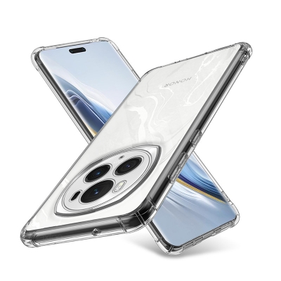 Picture of For Honor Magic6 Pro 5G Clear TPU Shockproof Soft Silicone Full Pack Phone Case for Honer Magic 6Pro 6.8 inch Thickened Airbag Phone Back Cover
