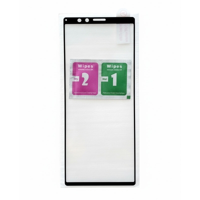 Picture of For Sony Xperia 1 Full Tempered Glass Full Glue Premium Quality Ultra Clear Anti-scratch, Anti Oil Stains Screen Protector Edge To Edge Full Screen Coverage Glass Protector