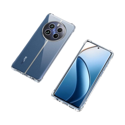 Picture of For Realme 12 Pro / Realme 12 Pro+ 5g / Realme 12+ Back Flexible Clear Transparent Soft TPU Back Case Cover With Bumper