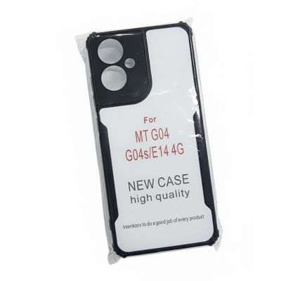 Picture of For Motorola Moto E14 Hard Clear Acrylic Shockproof TPU Bumper Mobile Phone Case Back Cover