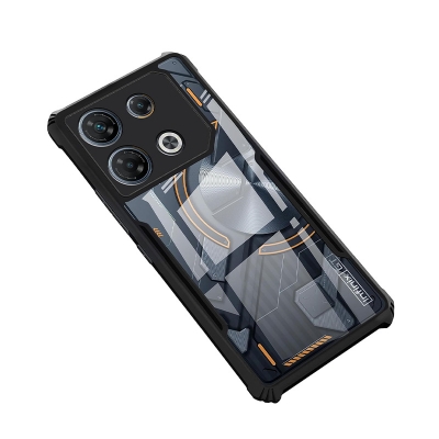 Picture of For Infinix GT 10 Pro Edge-Reinforced Shockproof Cushion Back Clear Hybrid Transparent Hard Cover Casing