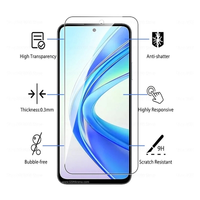 Picture of For Honor X7B 2in1 Camera Film Screen Protector for Honer X7B X7b 6.8 inch Tempered Glass Protector