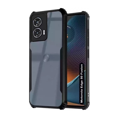 Picture of Motorola Edge 50 Fusion Xundd Protective Airbag Bumper Transparent Back Side Clear Phone Case For Motorola Edge 50 Back Cover