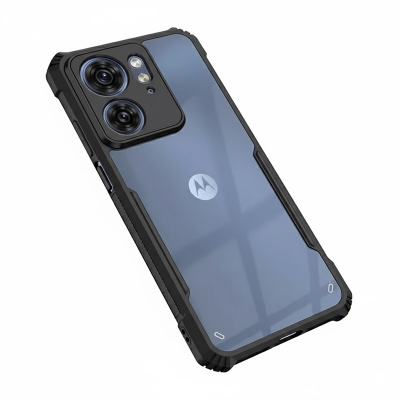 Picture of For Motorola Edge 40 Xundd Shockproof TPU Bumper Clear Acrylic Mobile Phone Case For Motorola Edge 40 Back Cover