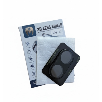 Picture of For Redmi 13c 1Pcs 3D Tempered Glass Camera Film For Redmi13C Full Coverage High-definition Scratch Proof Explosion-proof Black bBackground Camera Protector