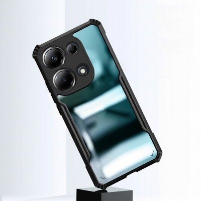 Picture of for Xiaomi Poco M6 Pro 4G Case Air Cushion Hard Clear Shockproof Back Cover