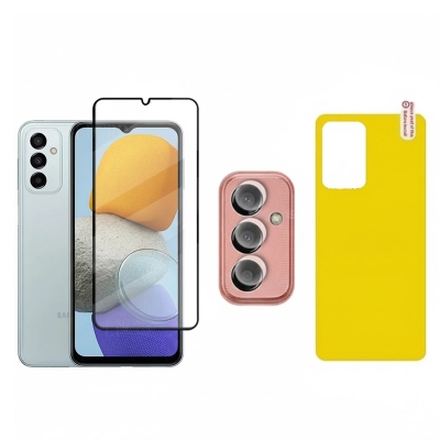 Picture of 3in1 Combo For Samsung F23 5G 9D Screen Protector + Ultra Thin Back Poly + Camera Glass