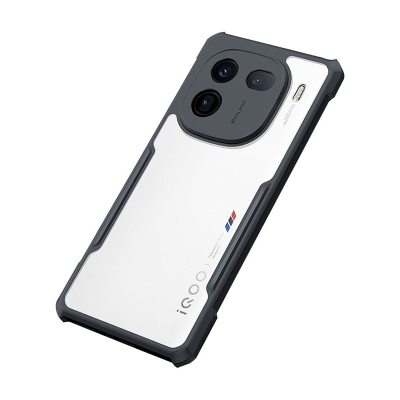 Picture of For Vivo IQOO 12 - Transparent Silica Gel Matte ShockProof Slim Thin Back Cover Phone Case With Bumper