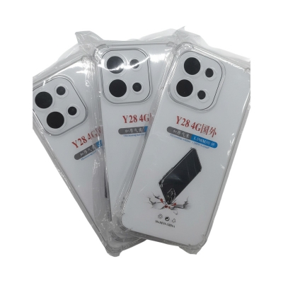 Picture of Vivo Y28 4G Soft Thick Air-Bag Silicone Clear Bumper Back Cover Transparent Phone